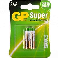 Элемент питания GP LR03 Super Alkaline 24A 2CR2 2шт (упак) AAA (батарейка) картинка 